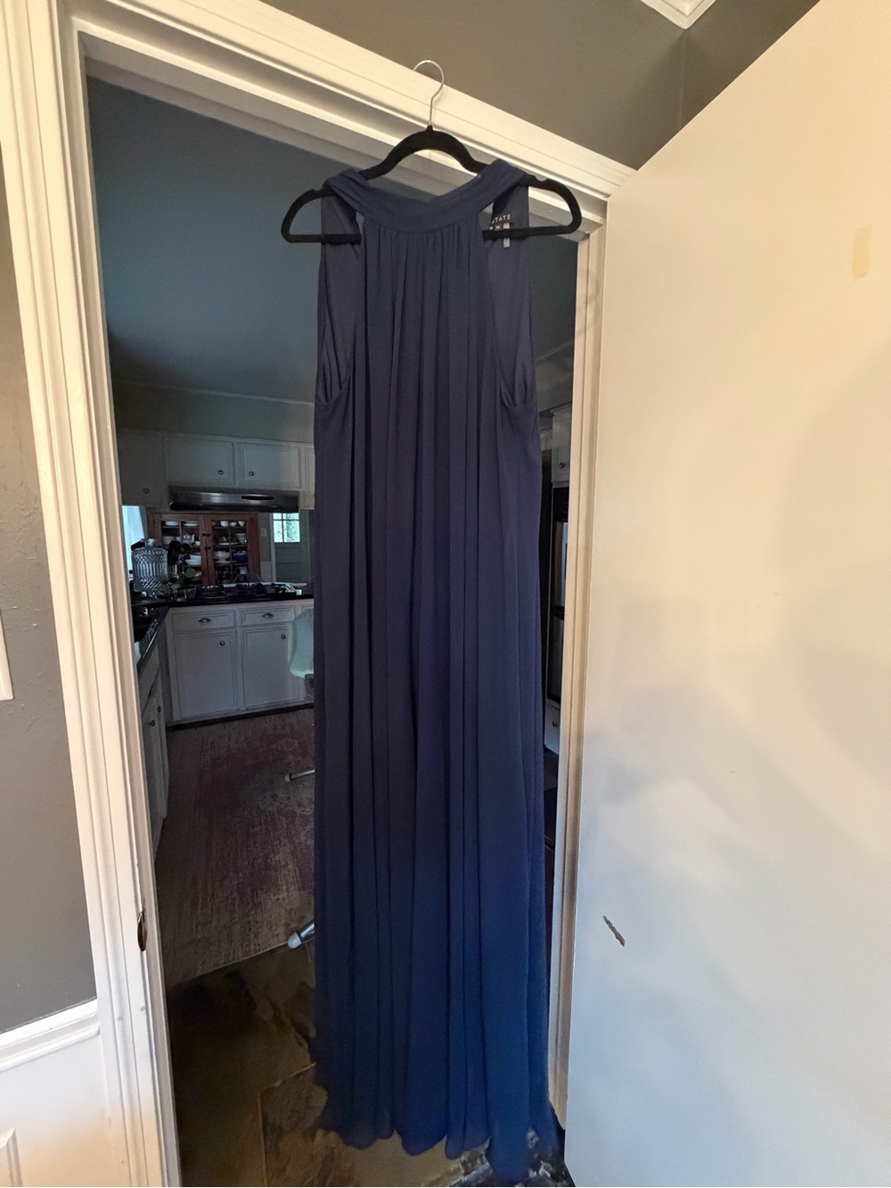 1. State Navy Blue Sleeveless Maxi Dress
